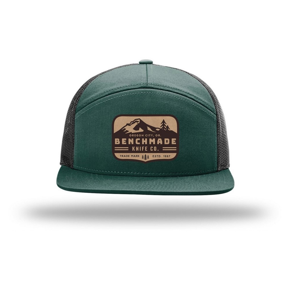Benchmade 50067 Dark Green Mens Knife CO. 7-Panel Hat 1