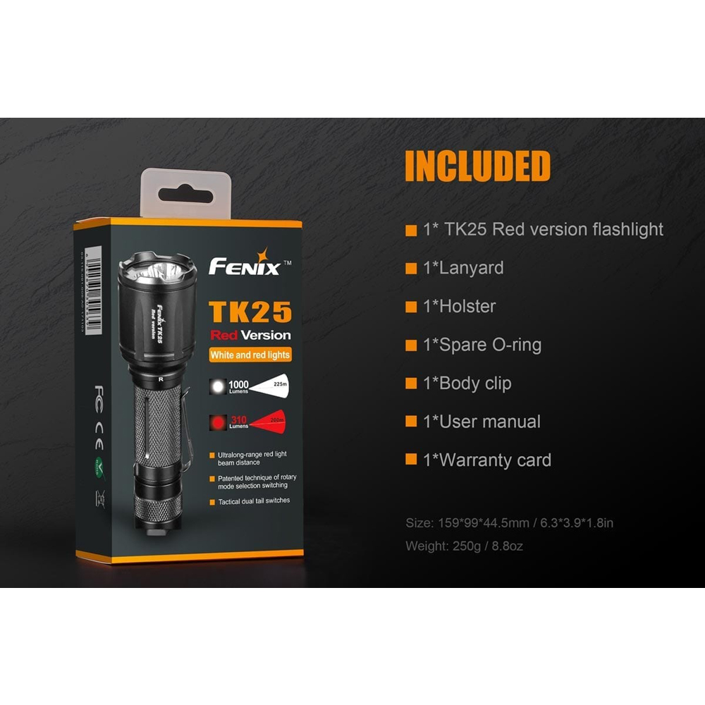Fenix TK25 Red Flashlight 6