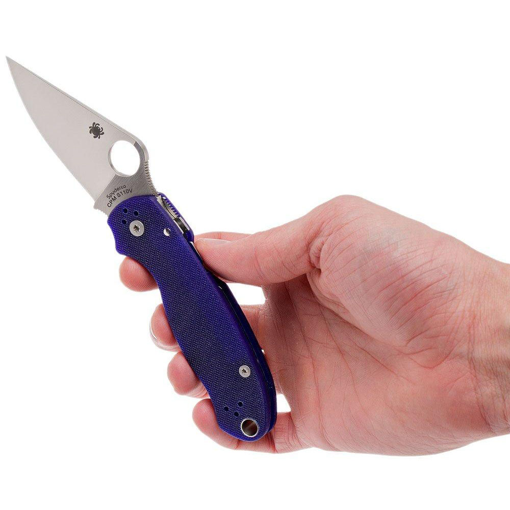 Spyderco Para 3 S110V Dark Blue C223GPDBL 8