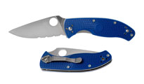 Spyderco TENACIOUS SERRATED LIGHTWEIGHT BLUE CPM S35VN