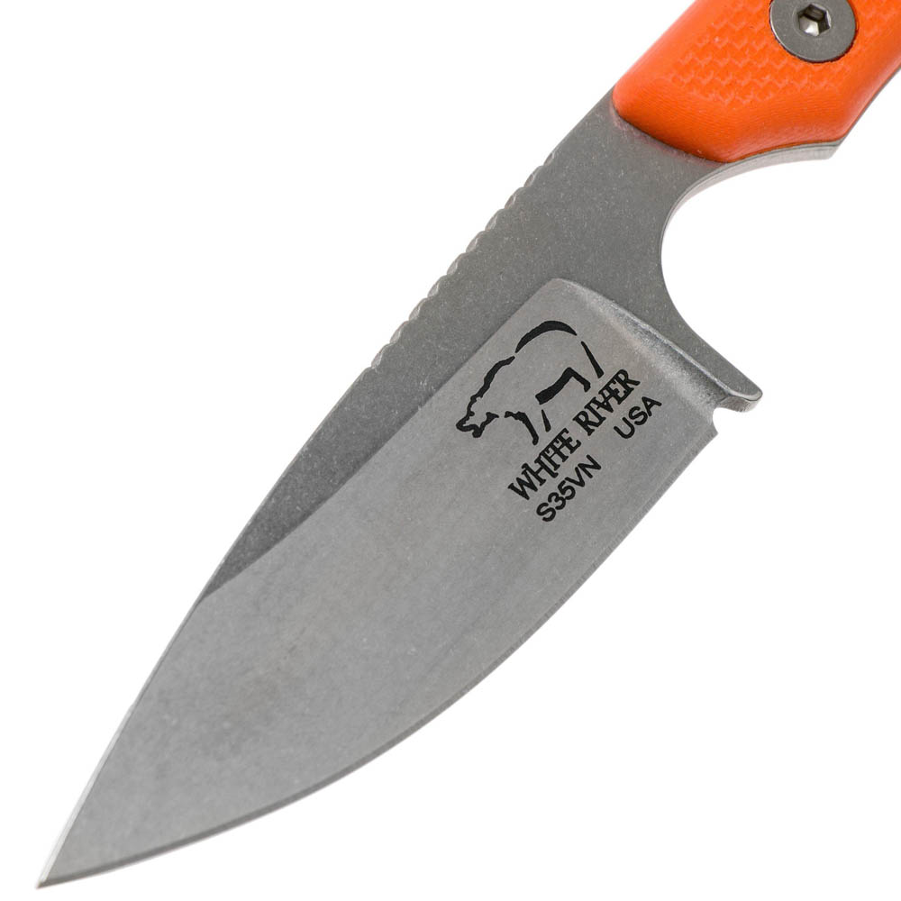 White River Knives M1 Backpacker Pro Orange G10, Kydex 3