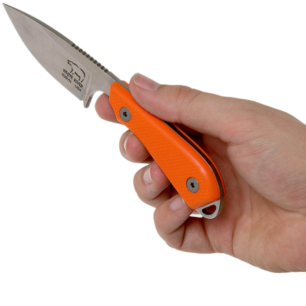 White River Knives M1 Backpacker Pro Orange G10, Kydex 8
