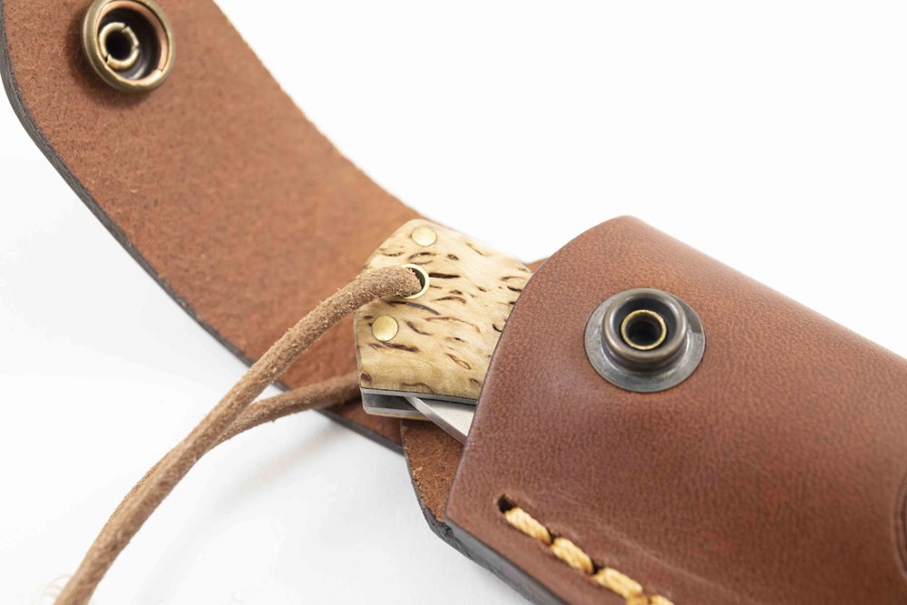 Casstrom Lars Falt Folding Knife Pouch - Cognac 3