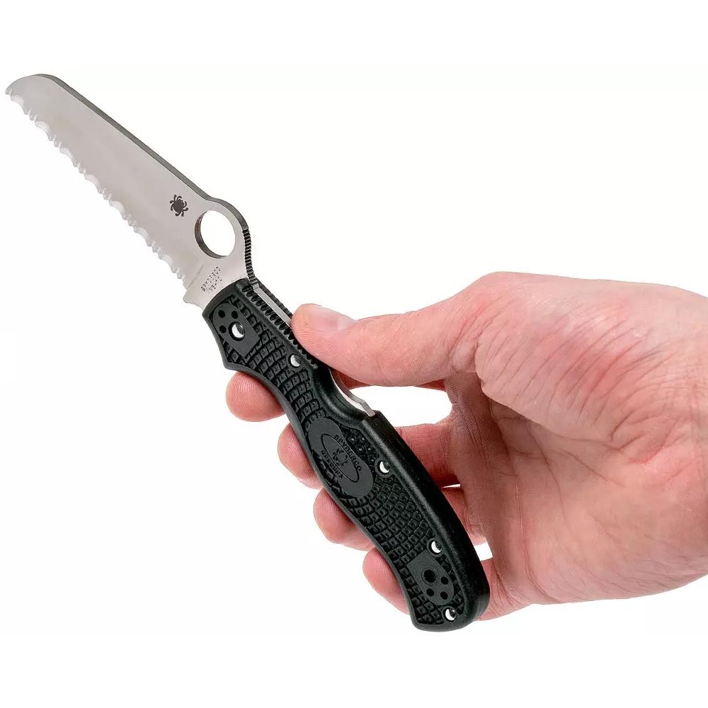 Spyderco C14SBK3 Rescue 3, FRN Black 8