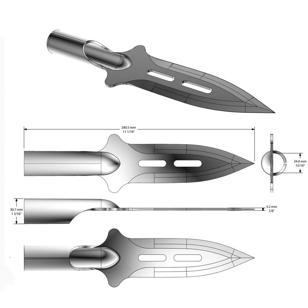 United Cutlery Colombian Spear Head 3