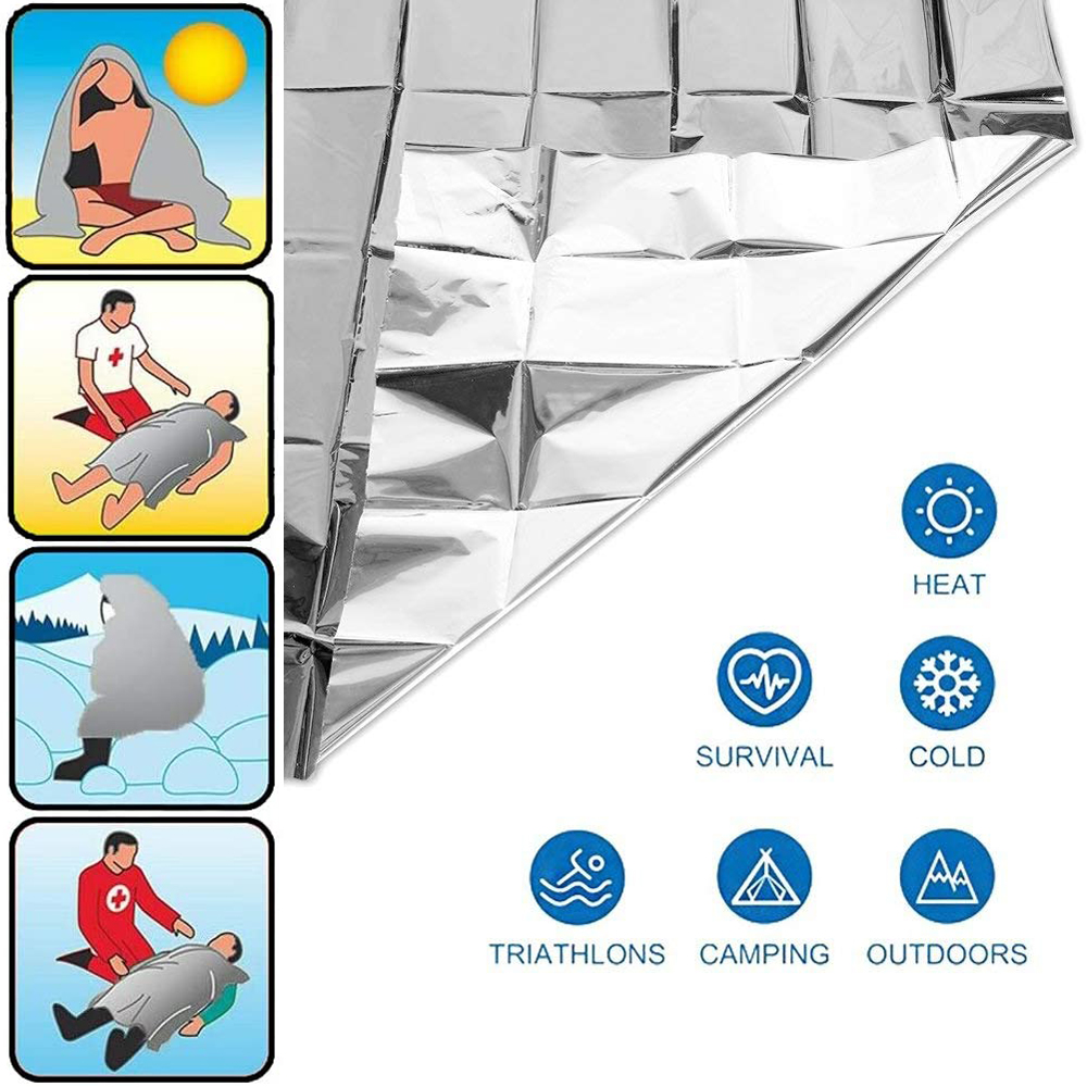 Emergency Thermal Blanket EMERGENCY BLANKET - Silver 130 x 210 cm 7