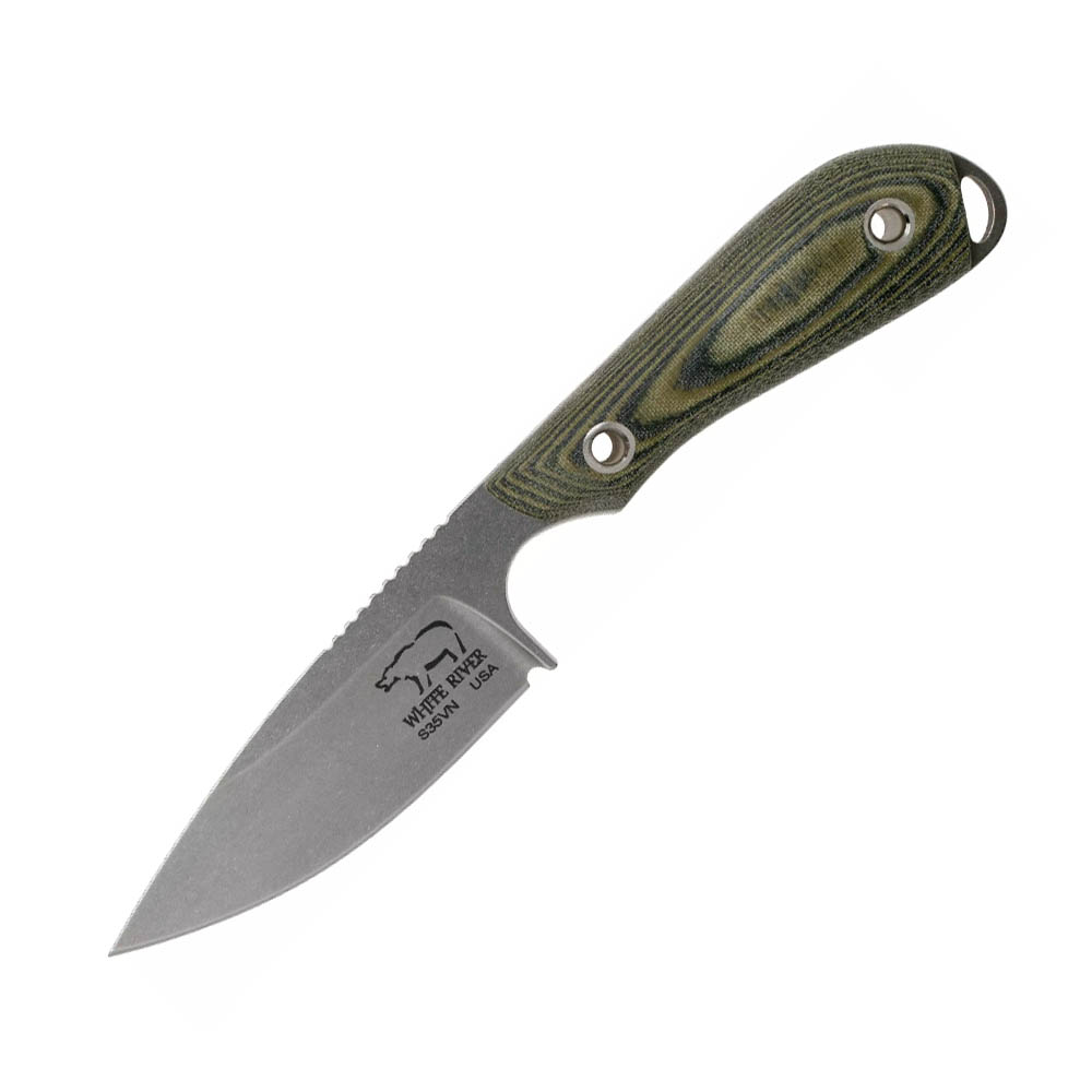 White River M1 Caper Canvas Black Olive Micarta 1