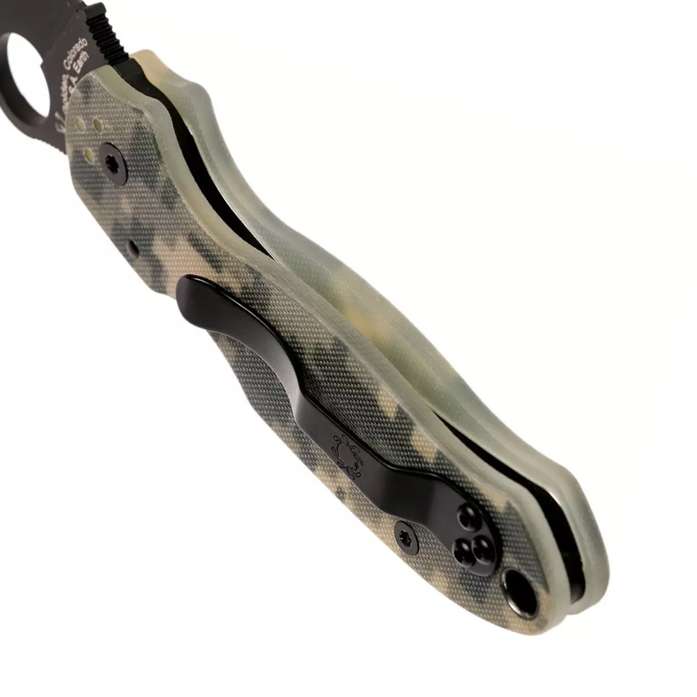 Spyderco Para 3 Camo Black C223GPCMOBK 5