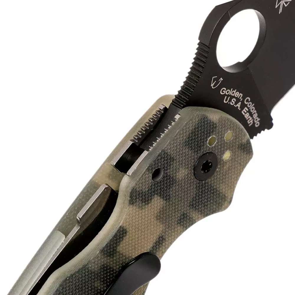 Spyderco Para 3 Camo Black C223GPCMOBK 6