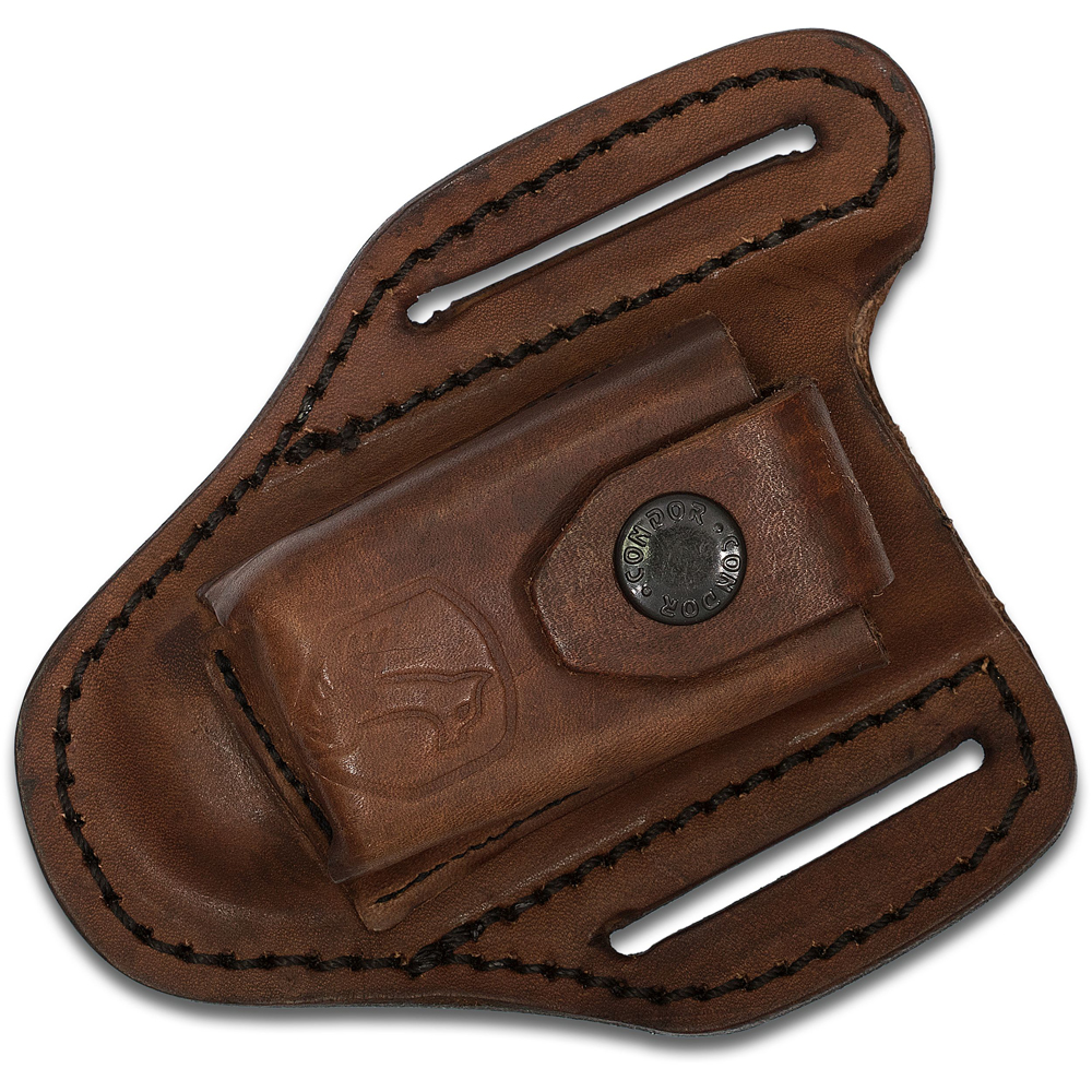 Leather Sheath for Condor Primitive Bush (Outback) Folding Knife 1