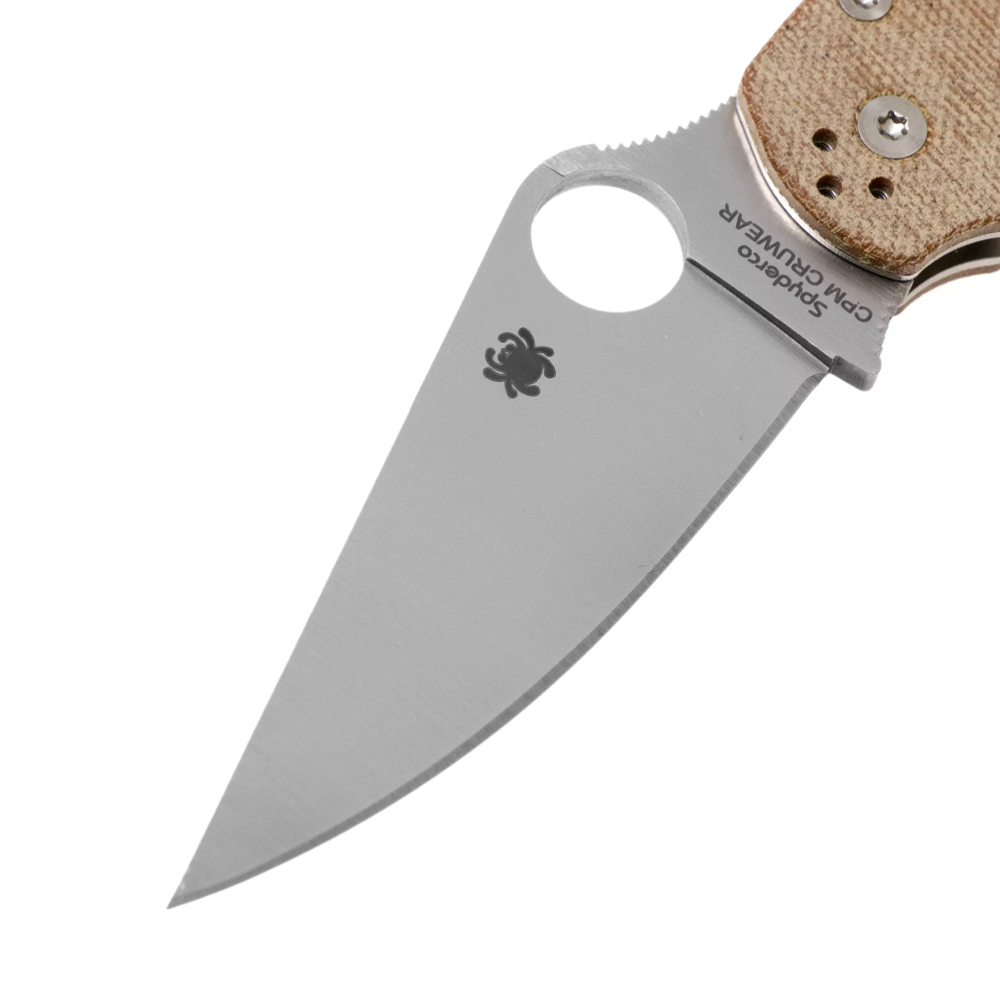 Spyderco C81MPCW2 Para Military 2 Brown Canvas Micarta Cru-Wear 3