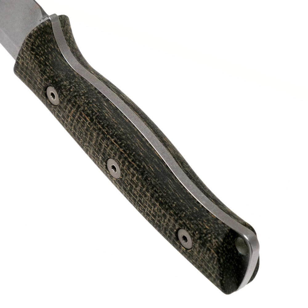 White River Ursus 45 Black Burlap Micarta Bushcraft Knife 4