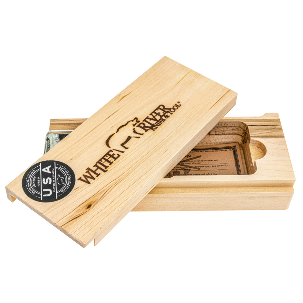 White River Hunter Black Burlap Micarta 8