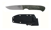 White River Hunter Black Burlap Micarta