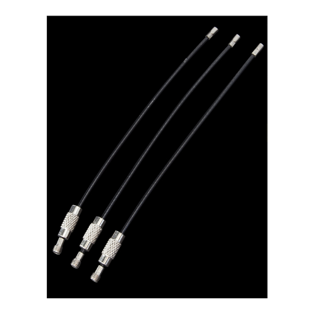 Everyman Cable Key Rings Black 3 Pack Keychain 4