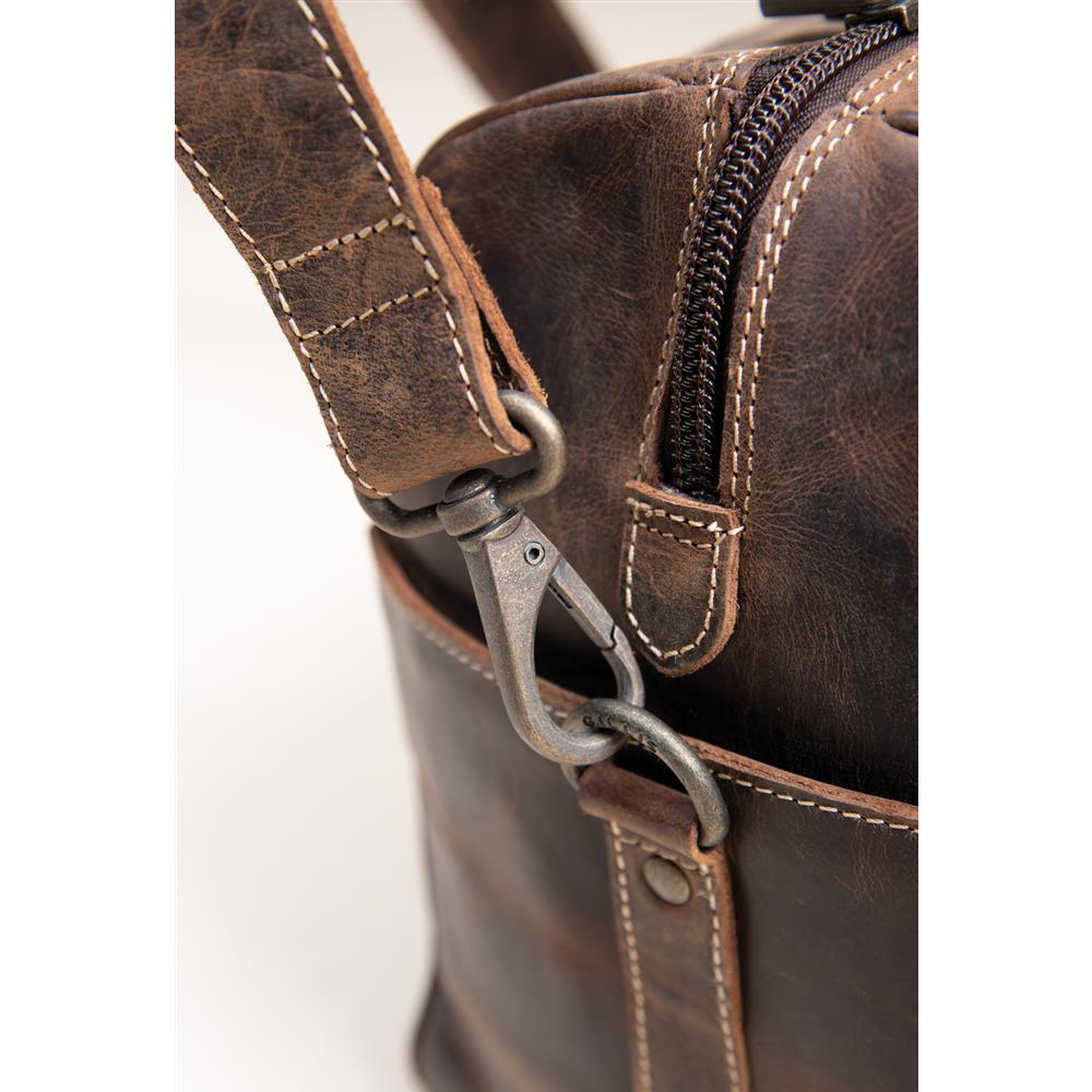 GILLIS LEATHER TRAVEL BAG TRAFALGAR VINTAGE BROWN Bag 11