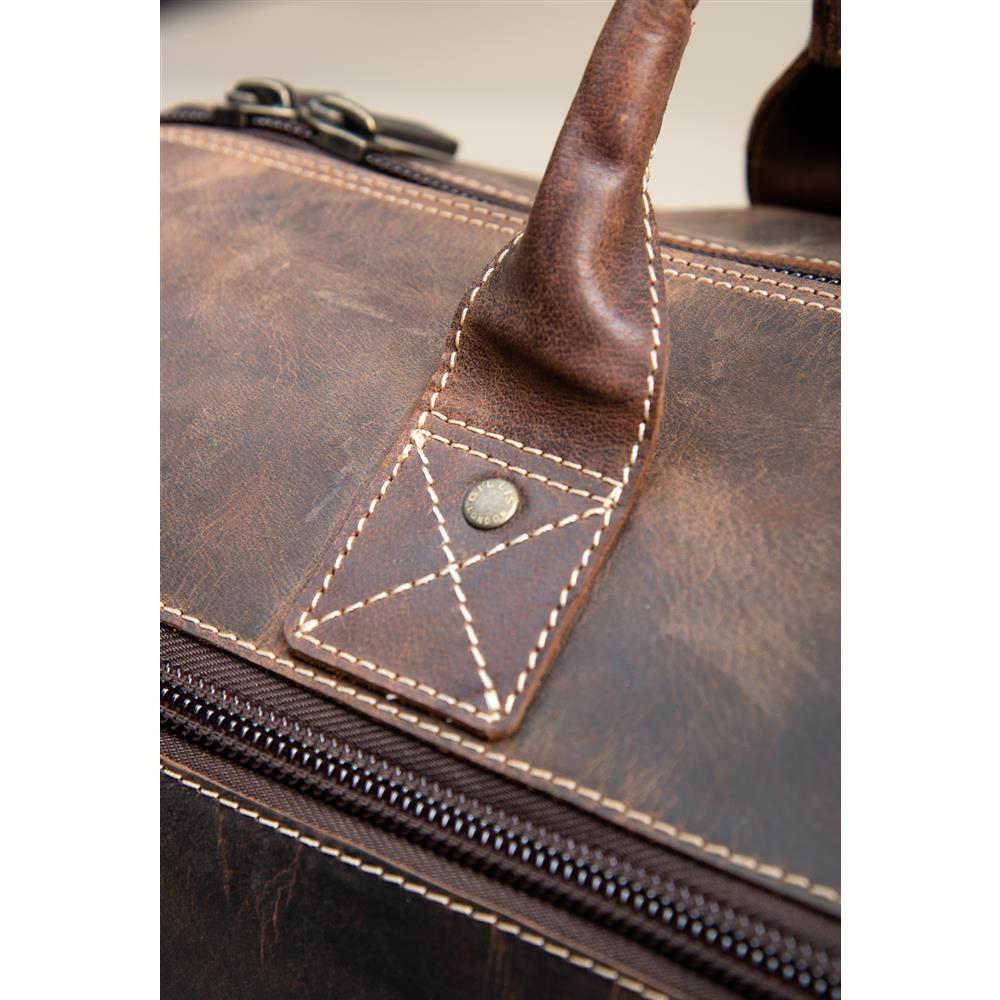 GILLIS LEATHER TRAVEL BAG TRAFALGAR VINTAGE BROWN Bag 12