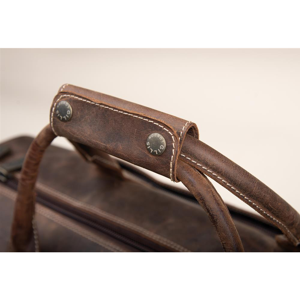 GILLIS LEATHER TRAVEL BAG TRAFALGAR VINTAGE BROWN Bag 13