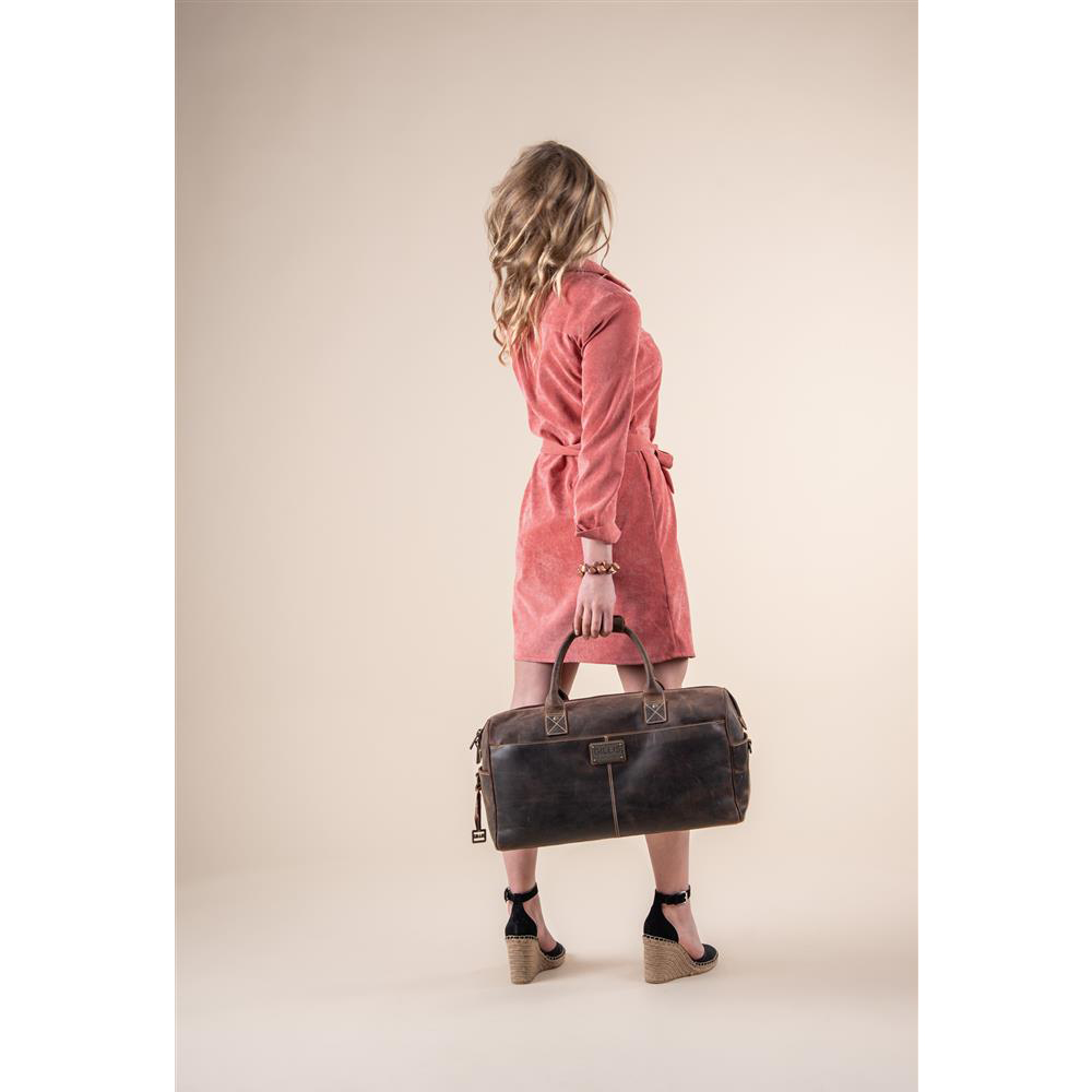 GILLIS LEATHER TRAVEL BAG TRAFALGAR VINTAGE BROWN Bag 17