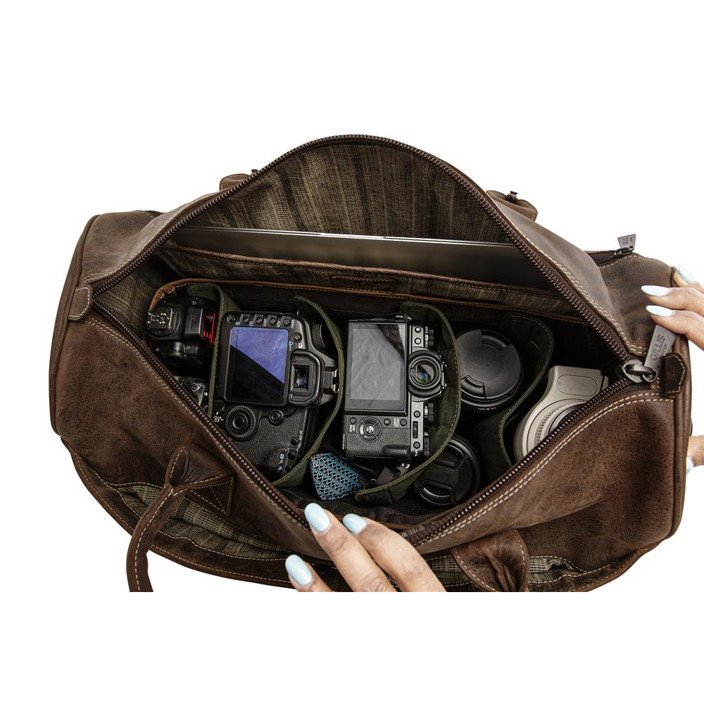 GILLIS LEATHER TRAVEL BAG TRAFALGAR VINTAGE BROWN Bag 4