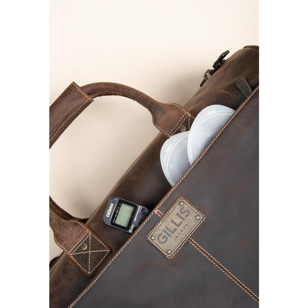 GILLIS LEATHER TRAVEL BAG TRAFALGAR VINTAGE BROWN Bag 8