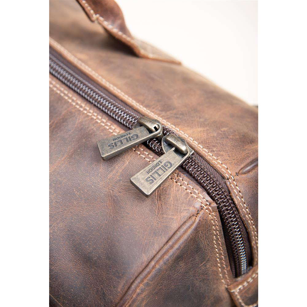 GILLIS LEATHER TRAVEL BAG TRAFALGAR VINTAGE BROWN Bag 10