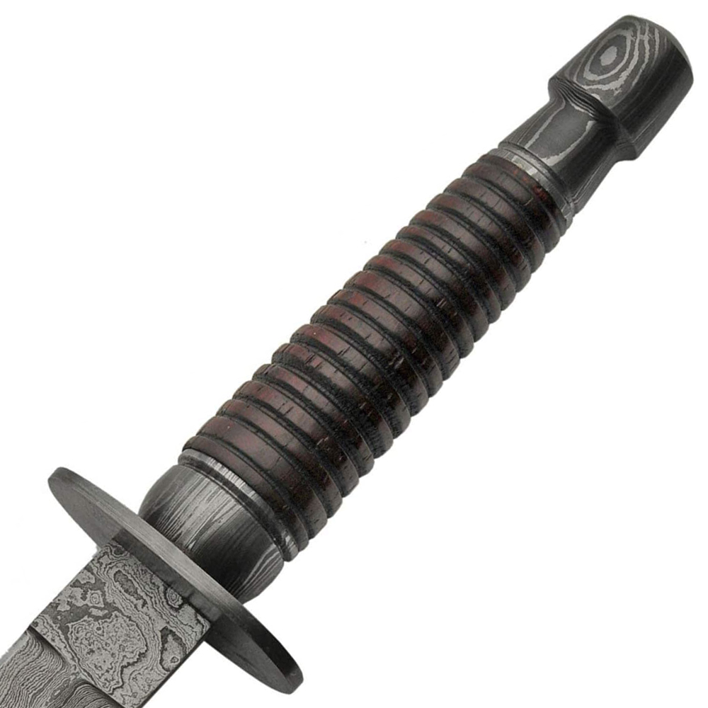 Damascus Commando Dagger Wood Dagger 4