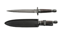 Damascus Commando Dagger Wood Dagger