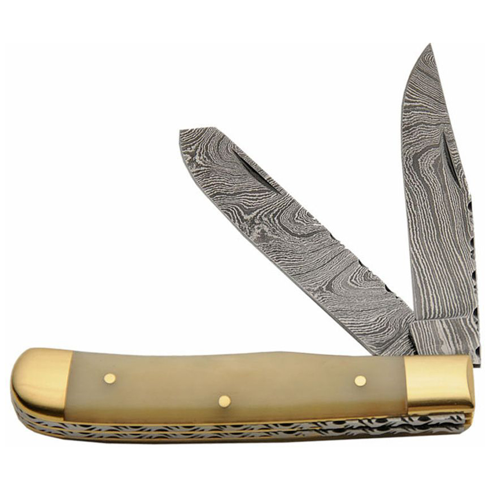 Damascus Trapper Natural Bone 1
