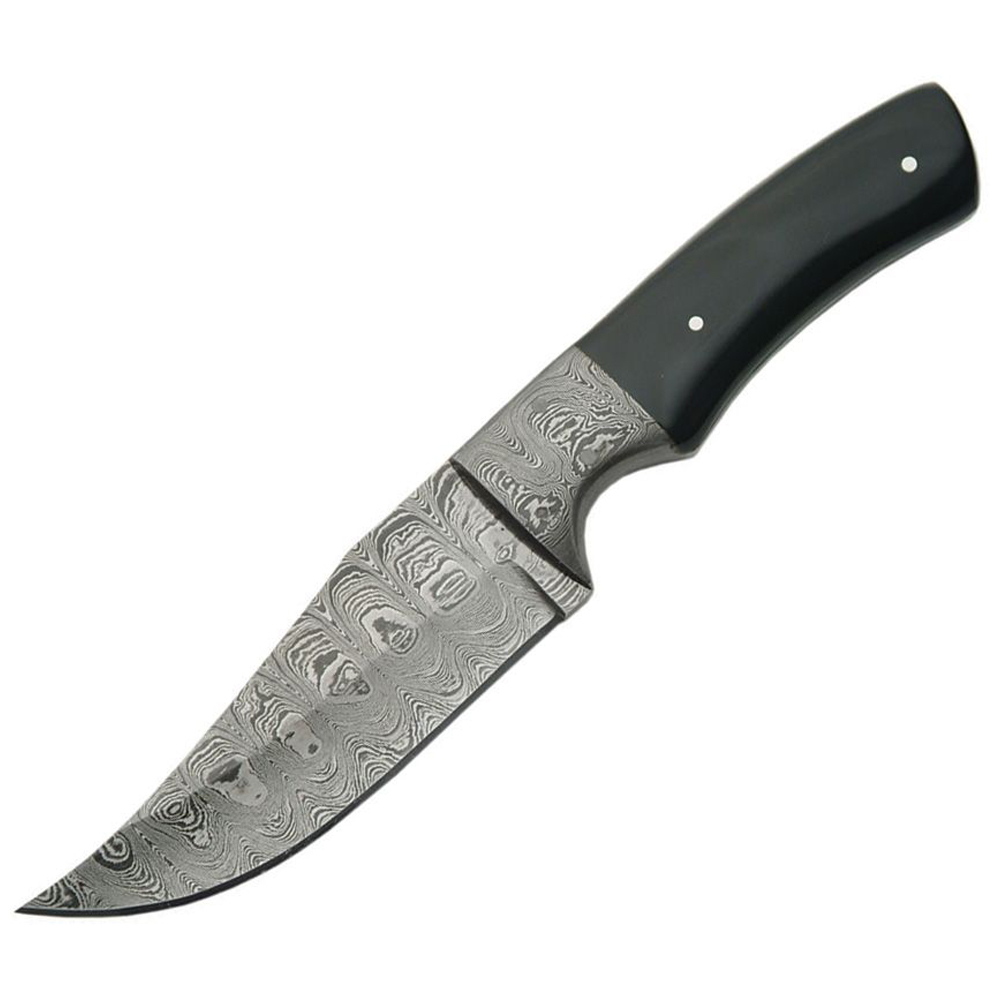 Damascus Clip Point Hunter 1