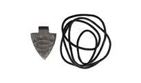 Damascus Arrowhead Pendant Medallion