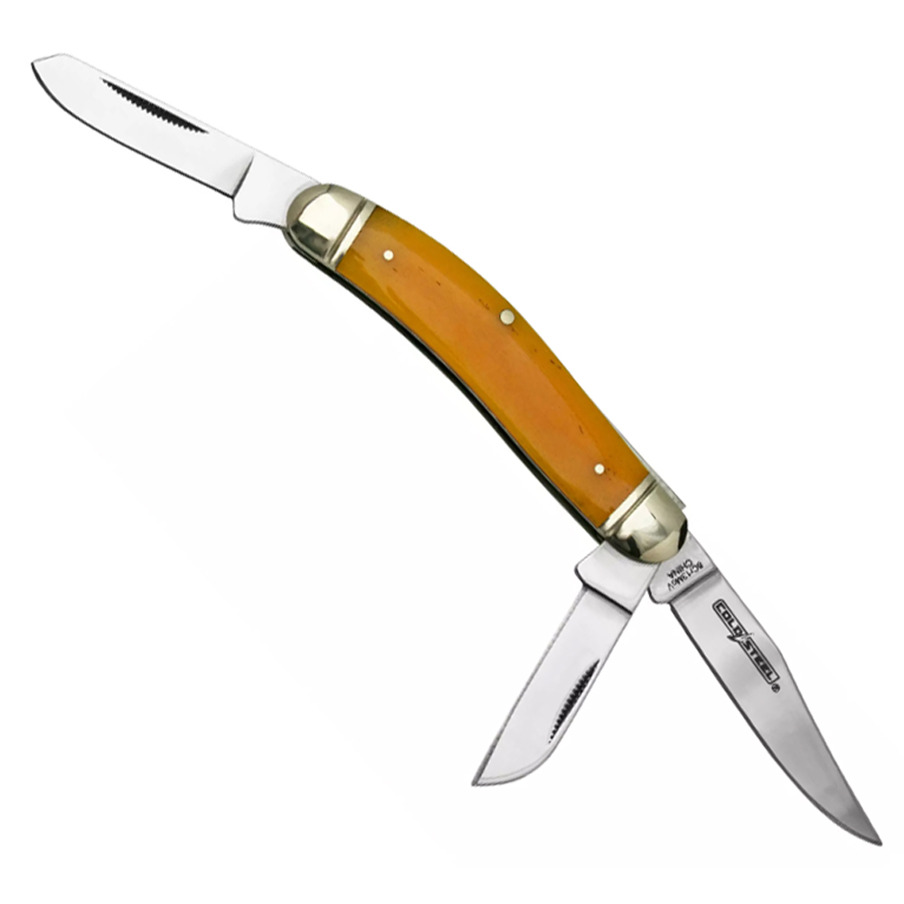 Cold Steel Gentleman's Stockman Yellow FLGSTKMY 2