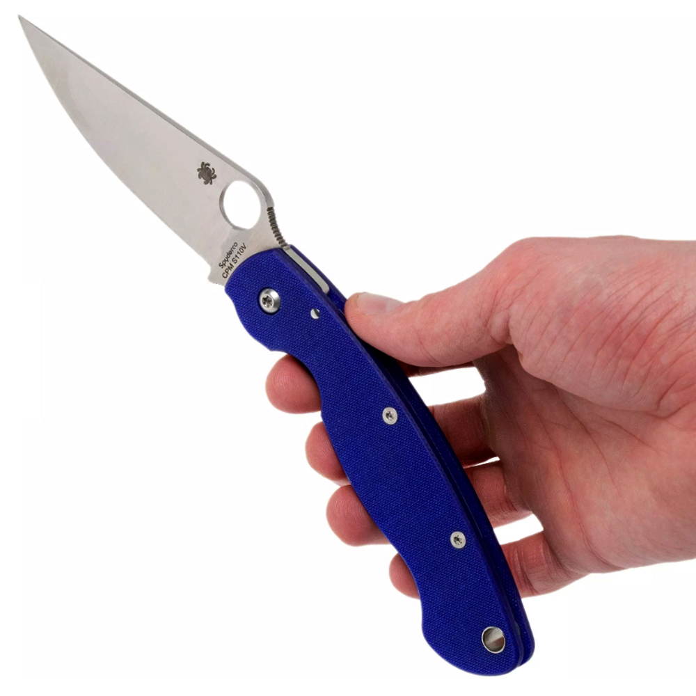 Spyderco Military S110V Dark Blue C36GPDBL 7
