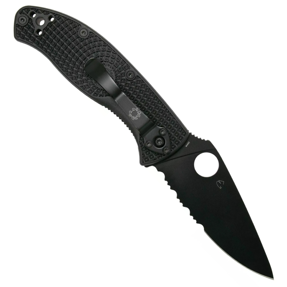 Spyderco Tenacious Serrated Lightweight Black C122PSBBK 2