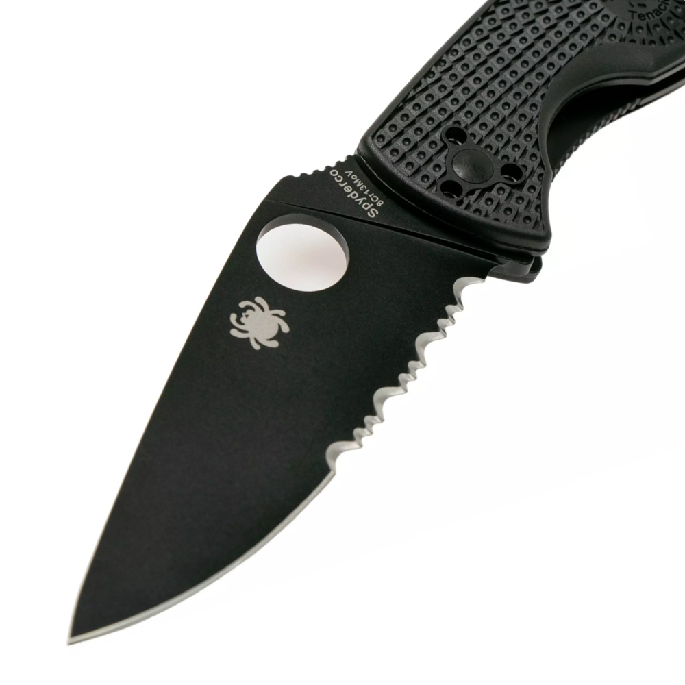 Spyderco Tenacious Serrated Lightweight Black C122PSBBK 3