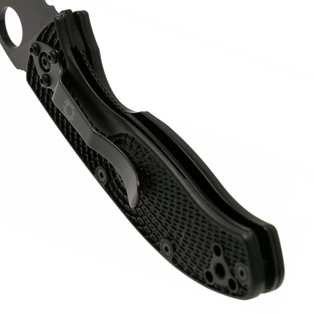 Spyderco Tenacious Serrated Lightweight Black C122PSBBK 5