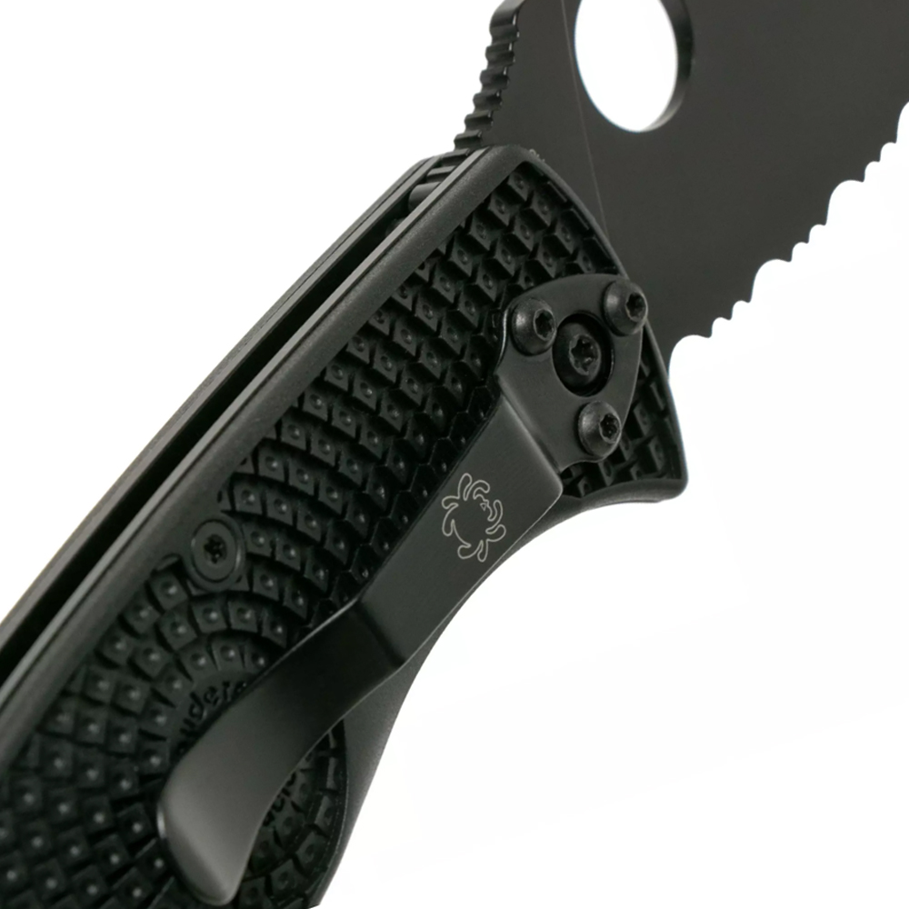 Spyderco Tenacious Serrated Lightweight Black C122PSBBK 6