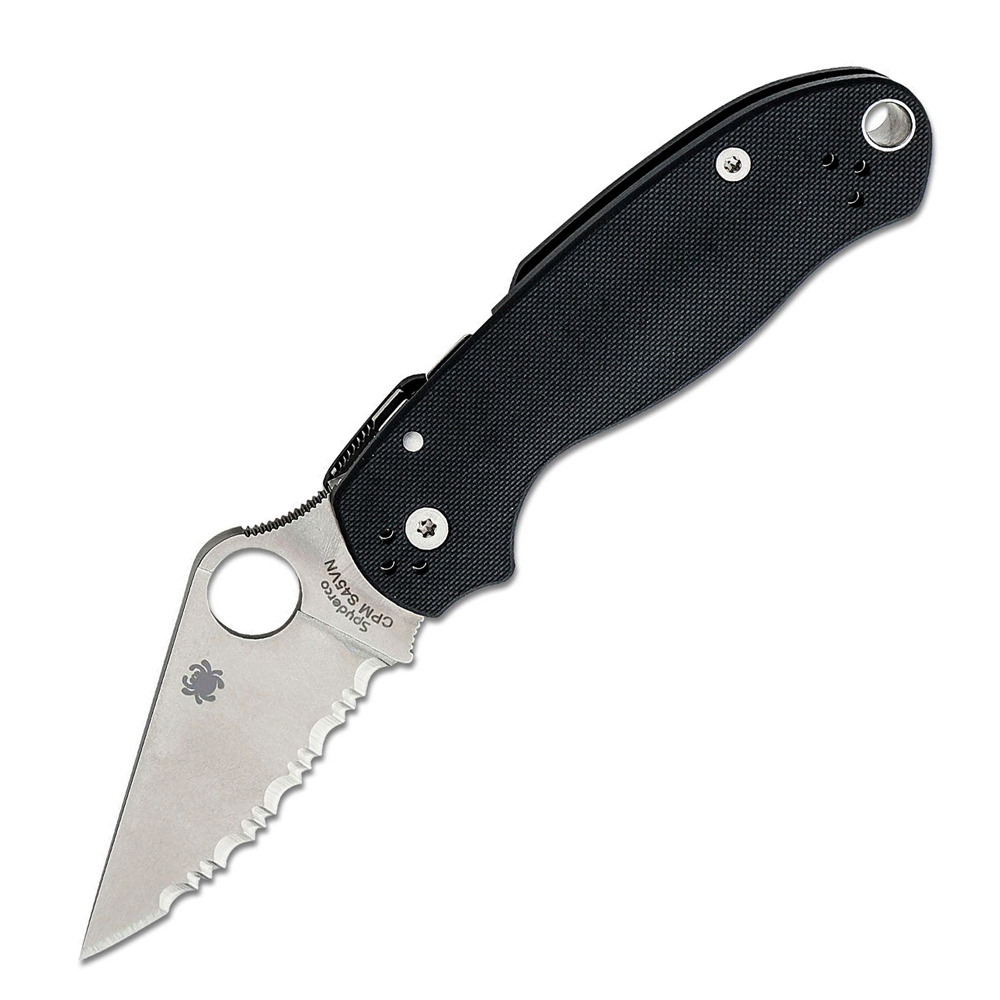 Spyderco Para 3 G-10 S45VN Satin Serrated 223GS 1