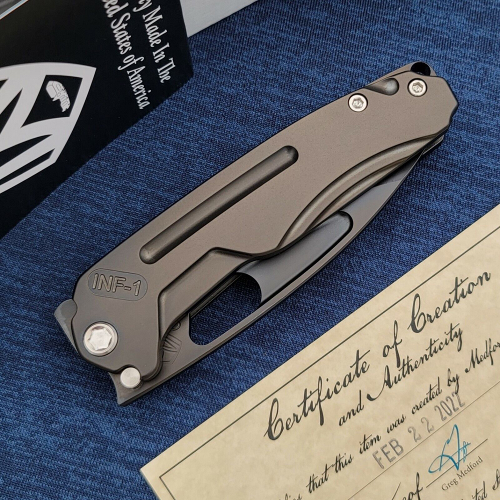 Medford Infraction Framelock S35VN Titanium MD031SP30PV 5