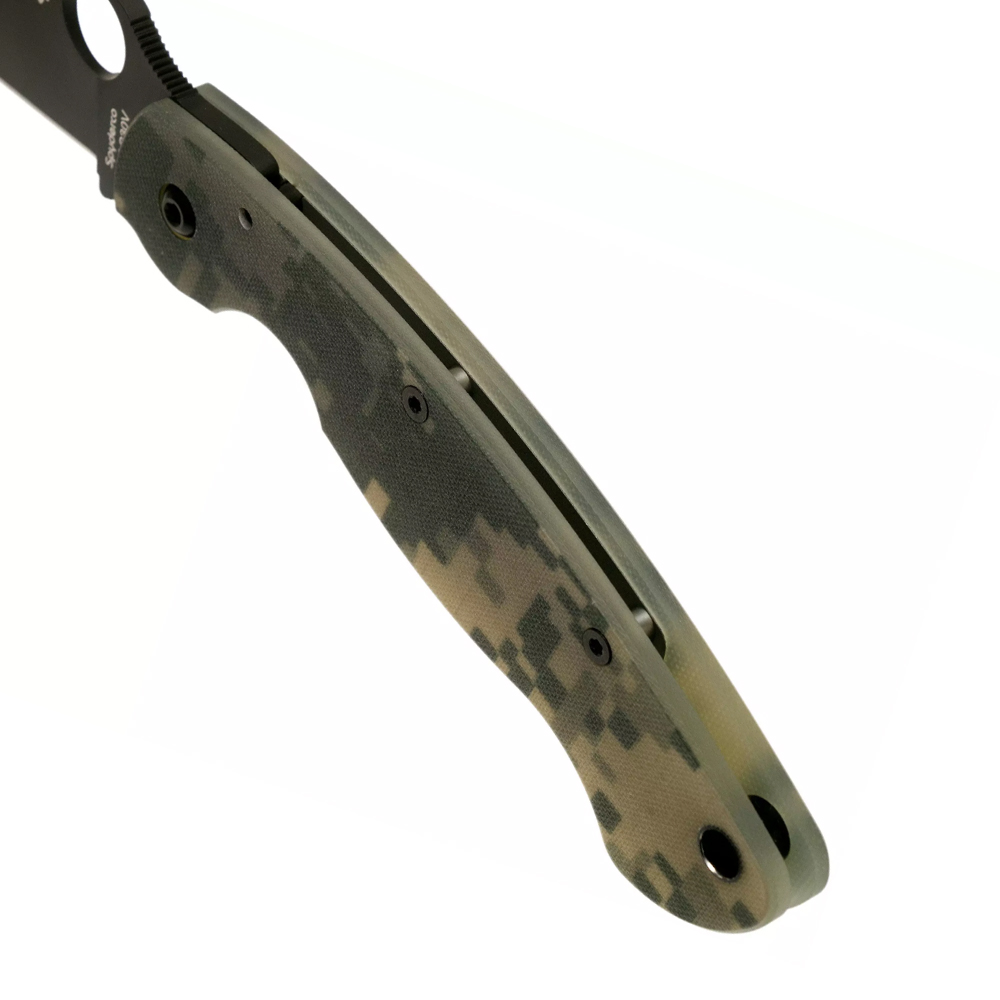 Spyderco 36GPCMOBK Military Black G-10 Digital Camo 7