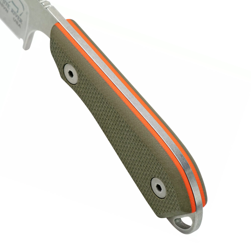 White River M1 Backpacker Pro WRM1-TGO Green/Orange G10, Kydex 6