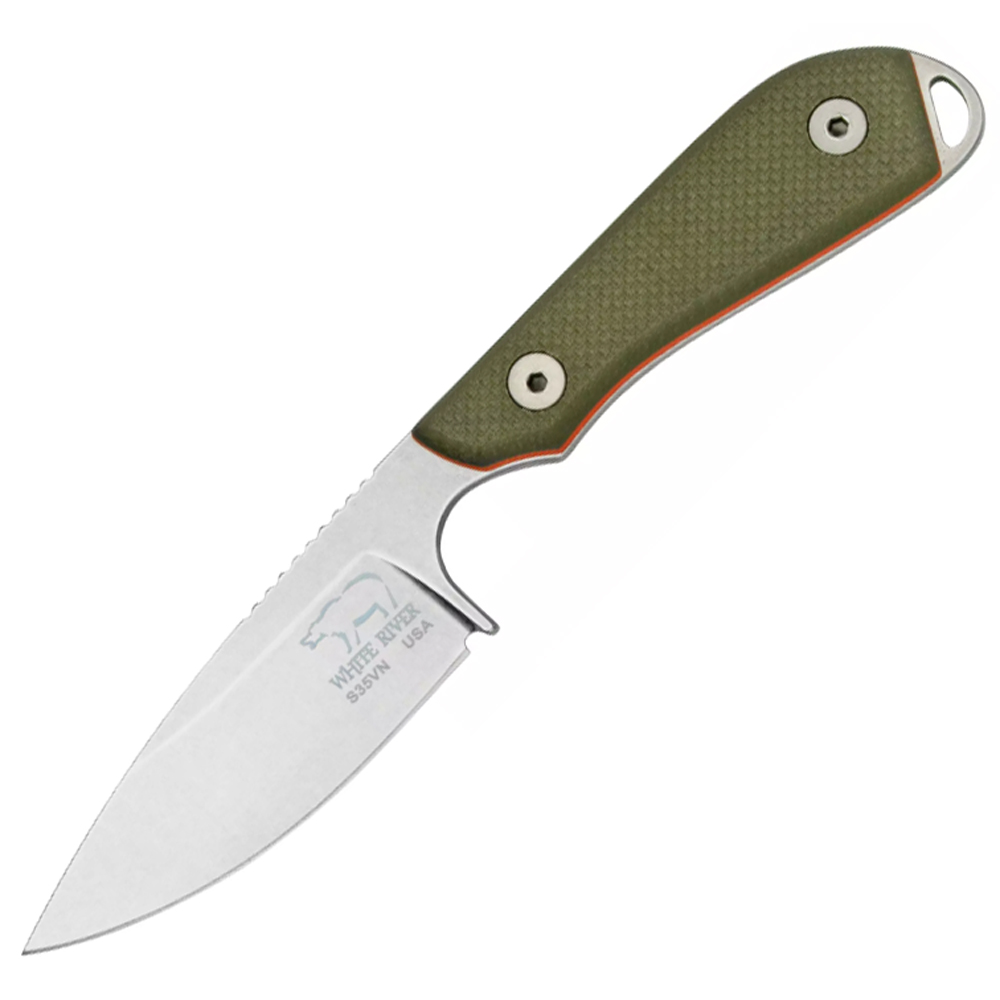White River M1 Backpacker Pro WRM1-TGO Green/Orange G10, Kydex 1