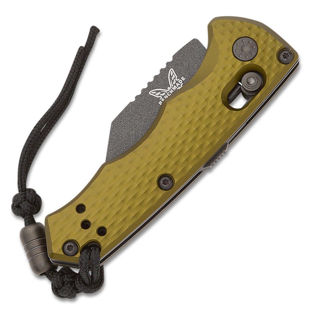 Benchmade 2950BK-2 Partial Auto Immunity CPM-M4 Flat Woodland Green 3