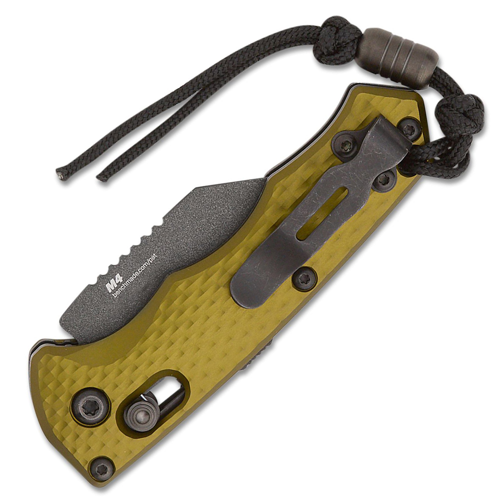 Benchmade 2950BK-2 Partial Auto Immunity CPM-M4 Flat Woodland Green 4