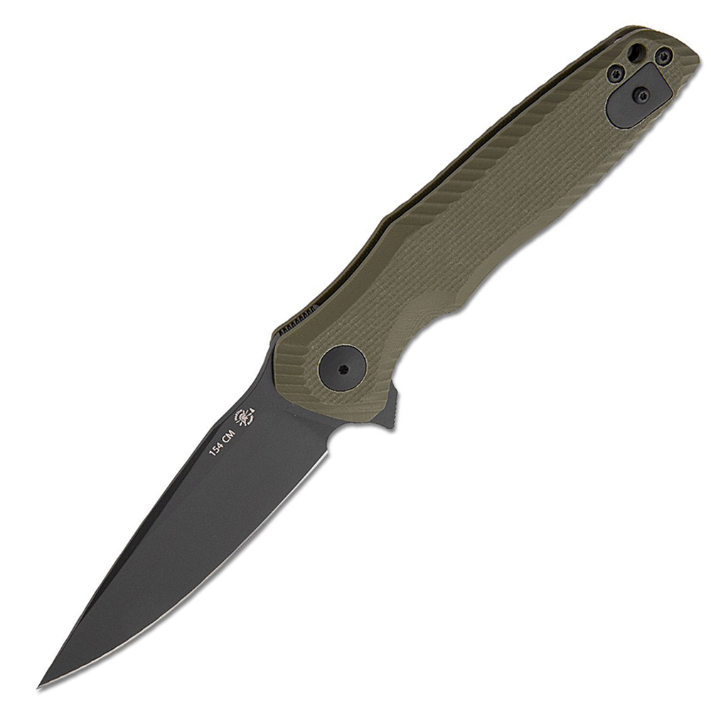 Spartan Blades Field Grade POROS 154CM Black OD Green SFBL11GR 1