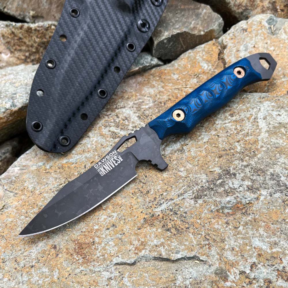 Dawson Smuggler CPM-MagnaCut Scorched Earth Blue/Black G10 4