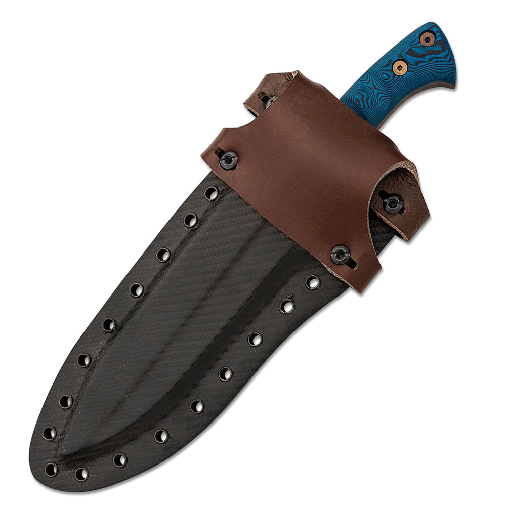 Dawson Farrier CPM-MagnaCut Scorched Earth Blue and Black G10 3