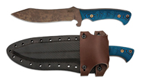 Dawson Farrier CPM-MagnaCut Scorched Earth Blue and Black G10