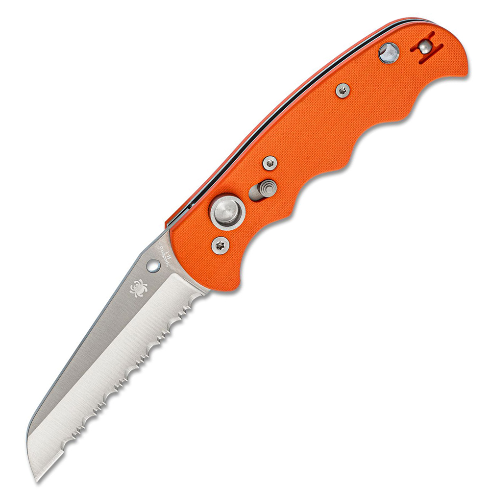Spyderco Autonomy AUTO H-1 Serrated Orange C165GSOR 1