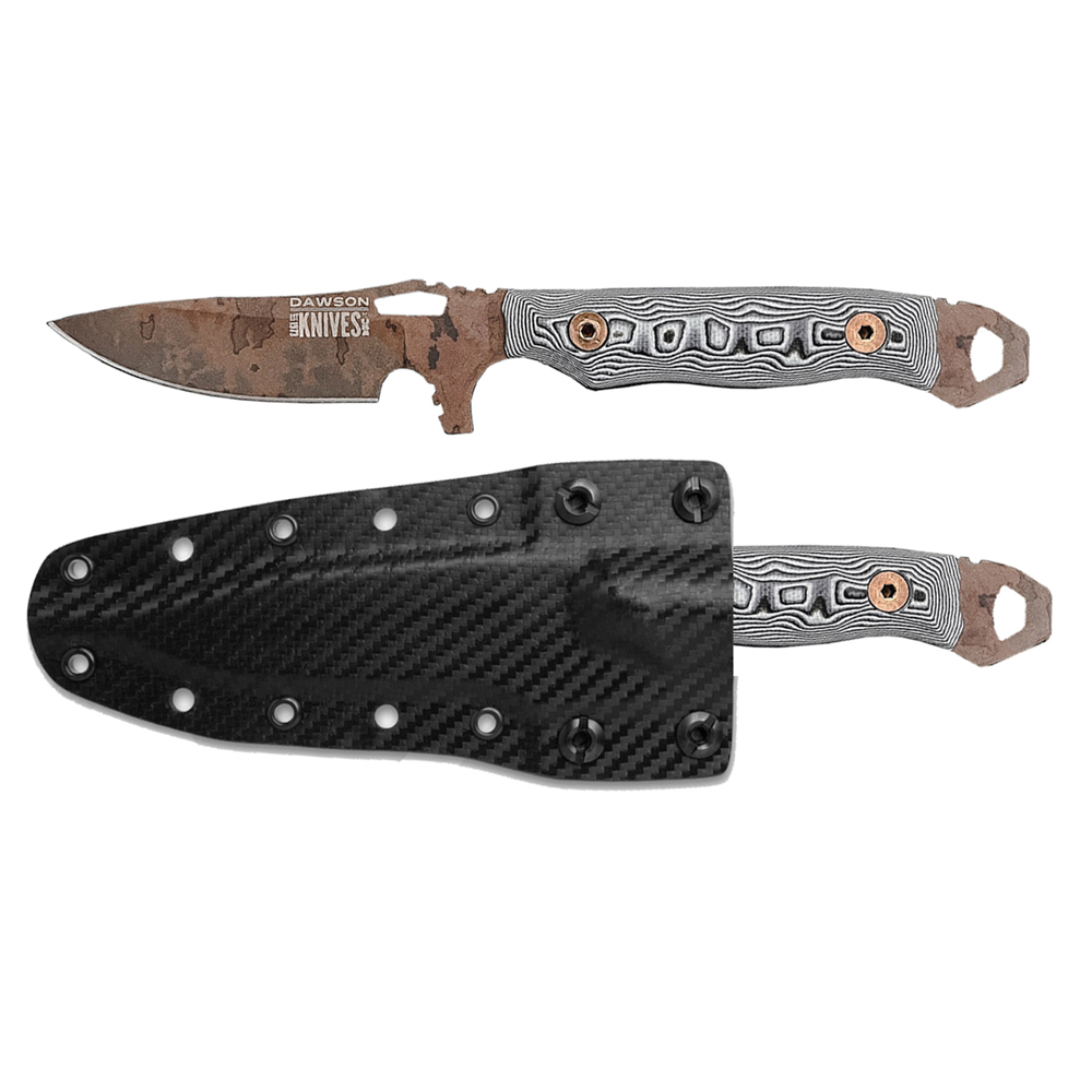 Dawson Smuggler CPM-MagnaCut Scorched Earth White/Black G10 1